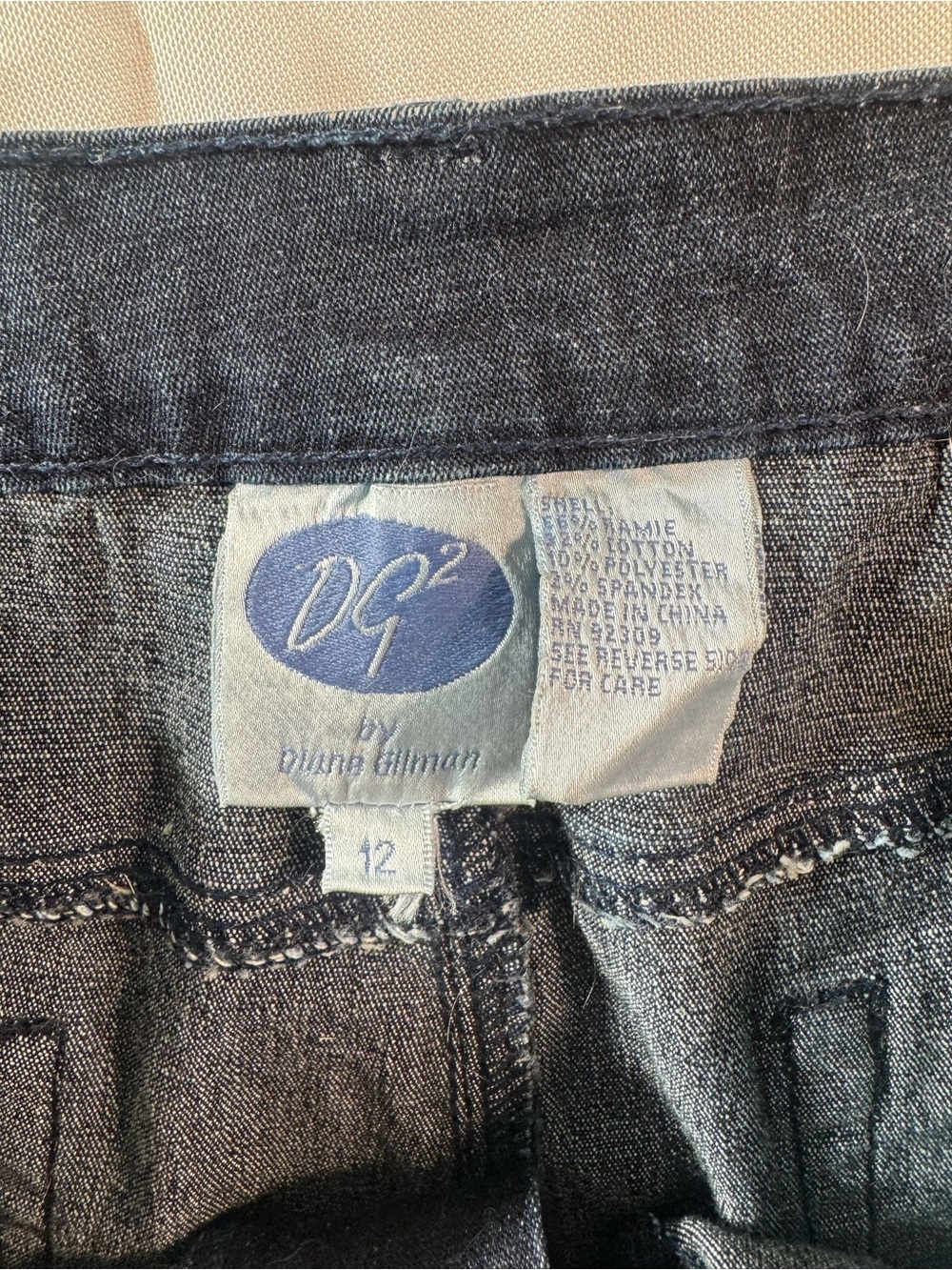 DG2 by Diane Gilman 12 Dark Wash Stretch Jeans - Picture 10 of 10